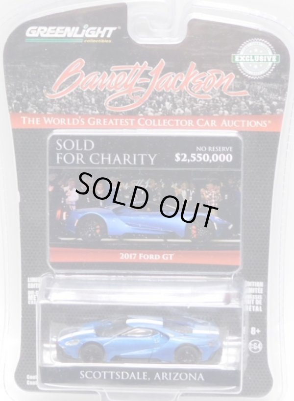 画像1: 2018 GREENLIGHT HOBBY EXCLUSIVE 【"BARRETT JACKSON" 2017 FORD GT】 BLUE/RR