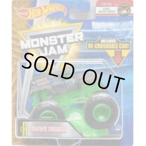 画像: 2018 MONSTER JAM includes RE-CRUSHABLE CAR! 【GRAVE DIGGER】 FLAT BLACK (EPIC ADDITIONS)(2018 NEW LOOK!)