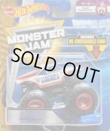 画像: 2018 MONSTER JAM includes RE-CRUSHABLE CAR! 【CAPTAIN AMERICA】 WHITE (TOUR FAVORITES)