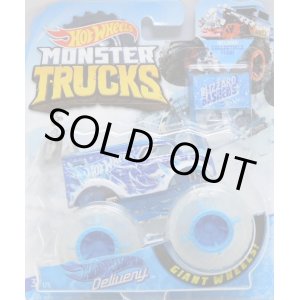 画像: 2019 HW MONSTER TRUCKS! "BLIZZARD BASHERS"【HOT WHEELS DELIVERY (DAIRY DELIVERY)】 MET.BLUE (includes COLLECTABLE FLAGL!)