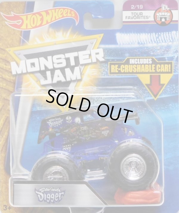 画像1: 2018 MONSTER JAM includes RE-CRUSHABLE CAR! 【SON UVA DIGGER】 BLACK (TOUR FAVORITES)