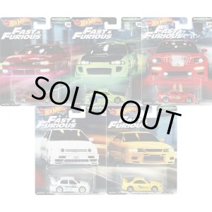 画像: 2019 HW PREMIUM  FAST & FURIOUS 【Bアソート (5種セット）】Nissan Skyline GT-R (BCNR33)/Nissan 240SX (S14)/'95 Mazda RX-7/'95 Mitsubishi Eclipse/Volkswagen Jetta MK3