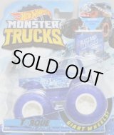 画像: 2019 HW MONSTER TRUCKS! "BLIZZARD BASHERS"【TORQUE TERROR】 BLUE (includes COLLECTABLE FLAGL!)