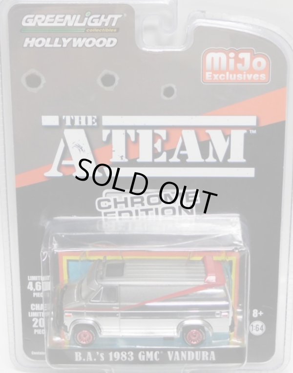 画像1: 2019 GREENLIGHT "HOLLYWOOD" MIJO EXCLUSIVE CHROME EDITION 【"THE A-TEAM" B.A.'S 1983 GMC VANDURA】CHROME/RR (CHASE)