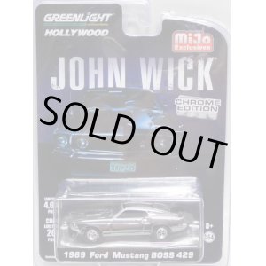 画像: 2019 GREENLIGHT "HOLLYWOOD" MIJO EXCLUSIVE CHROME EDITION 【"JOHN WICK" 1969 FORD MUSTANG BOSS 429】BLACK CHROME/RR