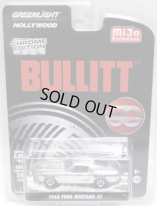 画像1: 2019 GREENLIGHT "HOLLYWOOD" MIJO EXCLUSIVE CHROME EDITION 【"BULLITT" 1968 FORD MUSTANG】CHROME/RR (CHASE)