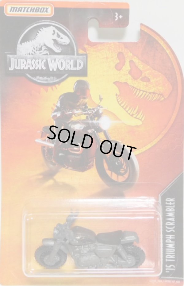 画像1: 2019 MATCHBOX "JURASSIC WORLD"  【'15 TRIUMPH SCRAMBLER】 DL.BROWN (予約不可）