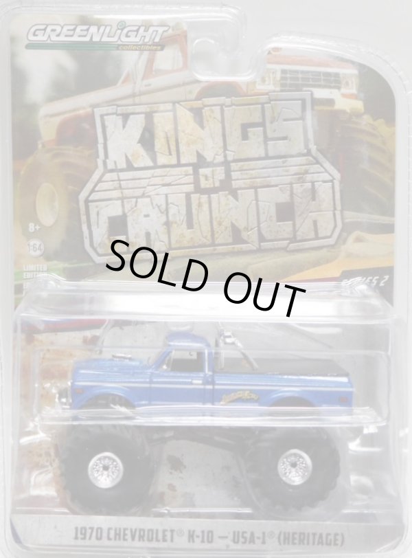 画像1: 2019 GREENLIGHT KING OF CRUNCH S2 【1970 CHEVROLET K-10 - USA-1 (HERITAGE)】 BLUE/RR