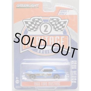 画像: 2019 GREENLIGHT HERITAGE RACING S2【1968 FORD MUSTANG】 BLUE/RR