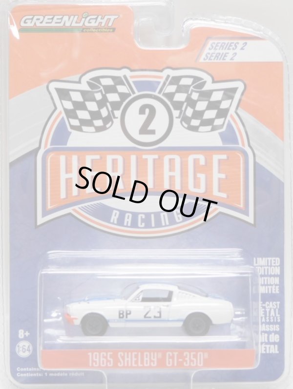 画像1: 2019 GREENLIGHT HERITAGE RACING S2【1965 SHELBY GT-350】 WHITE/RR