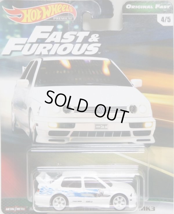 画像1: 2019 HW PREMIUM  FAST & FURIOUS "ORIGINAL FAST"【VOLKSWAGEN JETTA MK3】 WHITE/RR