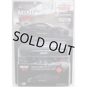 画像: 2019 TSM MODELS - MINI GT 【"MIJO EXCLUSIVE" HONDA NSX GT3 - LOS ANGELS AUTO SHOW 2017】 FLAT BLACK/RR （予約不可）