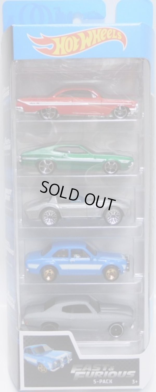 画像1: 2019 5PACK 【FAST & FURIOUS (ワイルドスピード）】'61 Impala / '72 Ford Gran Torino Sport / Corvette Grand Sport Roadster / '70 Ford Escort RS1600 / '70 Chevelle SS