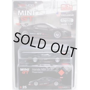 画像: 2019 TSM MODELS - MINI GT 【"MIJO EXCLUSIVE" HONDA NSX GT3 - PRESENTATION】 FLAT BLACK/RR （予約不可）