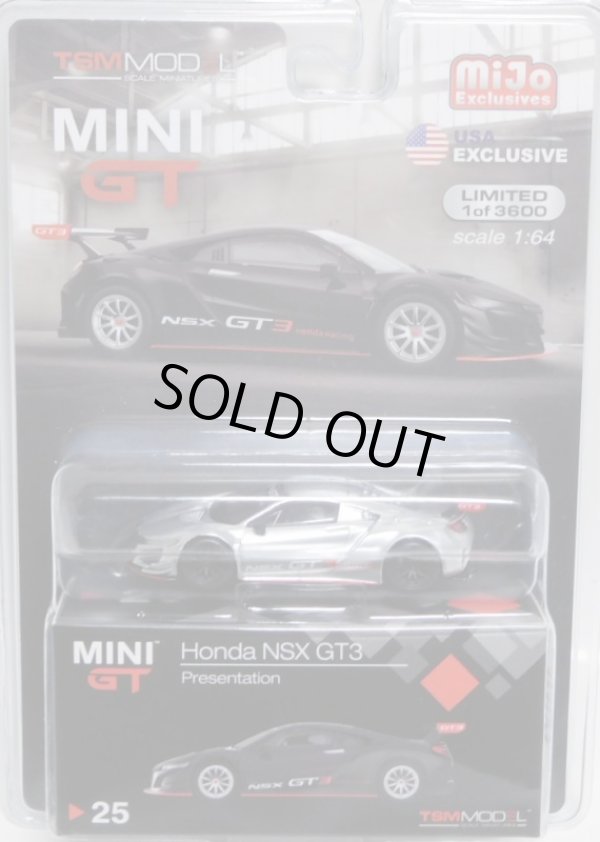 画像1: 2019 TSM MODELS - MINI GT 【"MIJO EXCLUSIVE" HONDA NSX GT3 - PRESENTATION】 CHROME/RR （予約不可）(CHASE)