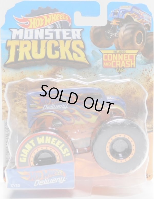 画像1: 2019 HW MONSTER TRUCKS! 【HOT WHEELS DELIVERY (DAIRY DELIVERY)】 BLUE (includes CONNECT AND CRASH CAR)