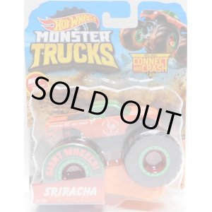 画像: 2019 HW MONSTER TRUCKS! 【SRIRACHA】 RED-GREEN (includes CONNECT AND CRASH CAR)