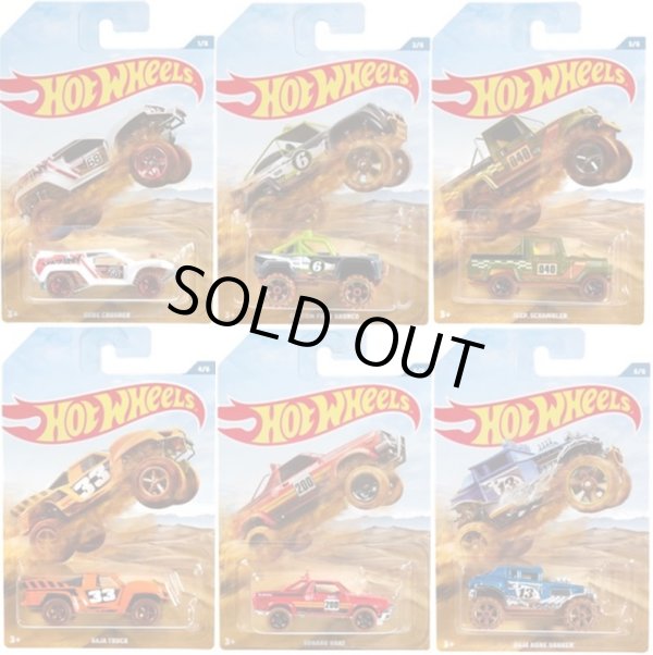 画像1: 2019 HW AUTO MOTIVE 【OFF-ROAD TRUCKS (6種セット)】SUBARU BRAT/BAJA BONE SHAKER/JEEP SCRAMBLER/CUSTOM FORD BRONCO/BAJA TRUCK/DUNE CRUSHER
