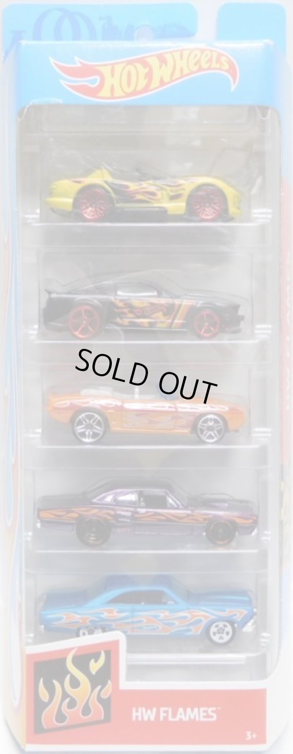 画像1: 2019 5PACK 【HW FLAMES】Dodge Viper RT/10 / '07 Ford Mustang / '69 Camaro Convertible / '69 Dodge Coronet Super Bee / '66 Ford 427 Fairlane