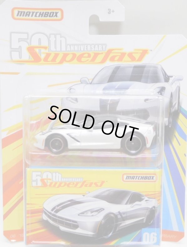 画像1: 2019 MATCHBOX SUPERFAST 50th ANNIVERSARY 【'16 CORVETTE STINGRAY】WHITE(予約不可）