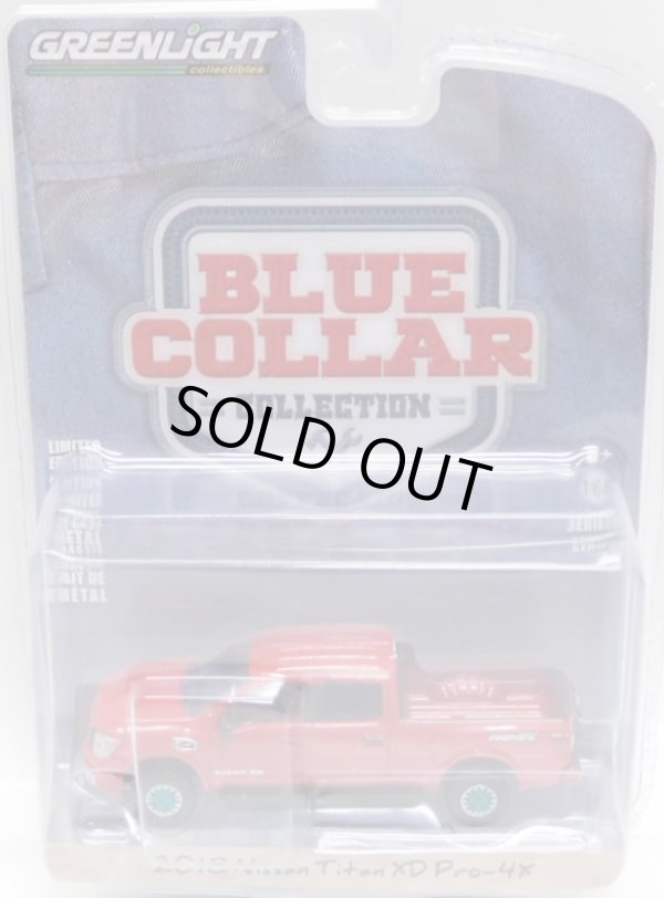 画像1: 2019 GREENLIGHT BLUE COLLAR COLLECTION S5 【2018 NISSAN TITAN XD PRO-4X】 RED/RR (GREEN MACHINE)