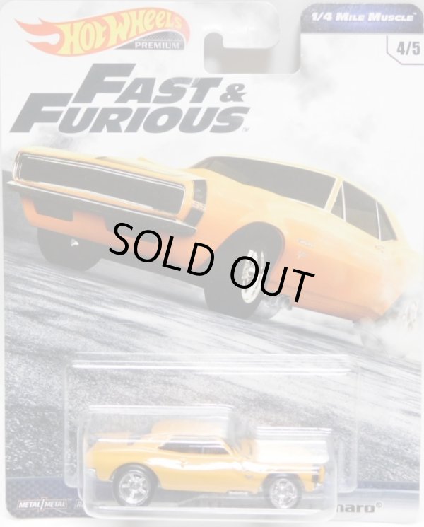 画像1: 2019 HW PREMIUM  FAST & FURIOUS 【'67 CHEVROLET CAMARO】ORANGE/RR (予約不可）