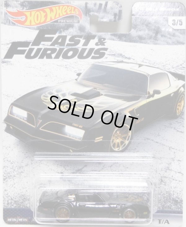 画像1: 2019 HW PREMIUM  FAST & FURIOUS 【'77 PONTIAC FIREBIRD T/A】BLACK/RR (予約不可）