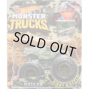 画像: 2019 HW MONSTER TRUCKS! "CAMO CRASHERS"【TOWN HAULER】 FLAT OLIVE CAMO (includes COLLECTABLE FLAGL!)