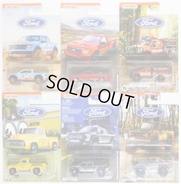 画像1: 2019 MATCHBOX "FORD TRUCK" 【6種セット】 '56 Ford Pick-Up/'10 Ford F-150 SVT Raptor/Ford F-150 Lightning/'72 Ford Bronco 4x4/Ford F-350 Super Duty/'17 Ford Skyjacker Superduty F-350(予約不可）