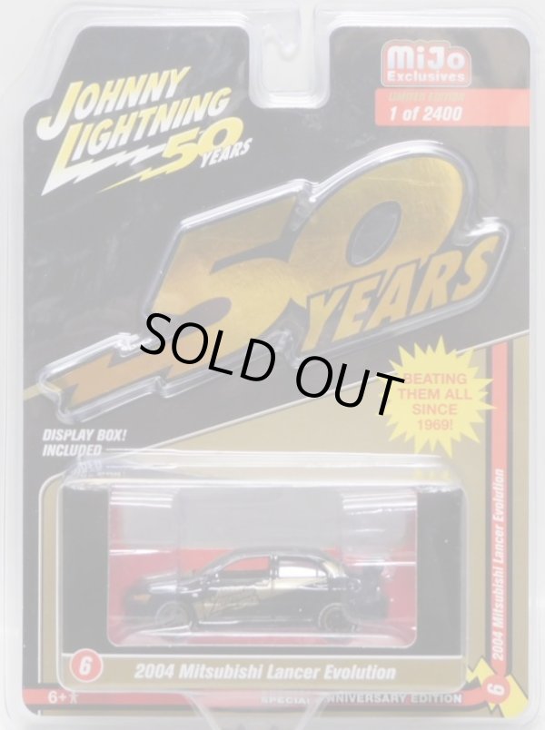 画像1: 2019 JOHNNY LIGHTNING "MIJO EXCLUSIVE" 【"BLACK AND GOLD" 2004 MITSUBISHI LANCER EVOLUTION】BLACK-GOLD/RR(予約不可）