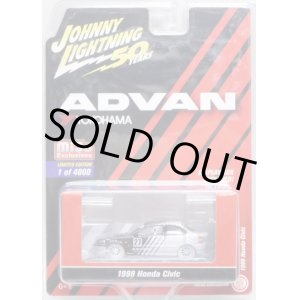 画像: 2019 JOHNNY LIGHTNING "MIJO EXCLUSIVE" 【"ADVAN" 1998 HONDA CIVIC】WHITE/RR(WHITE LIGHTNING)(予約不可）