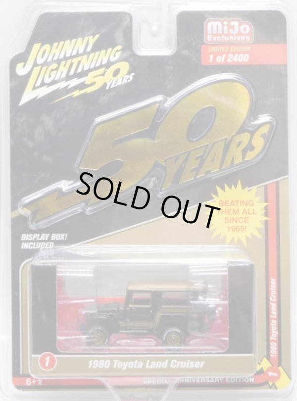 画像1: 2019 JOHNNY LIGHTNING "MIJO EXCLUSIVE" 【"BLACK AND GOLD" 1980 TOYOTA LAND CRUISER】BLACK-GOLD/RR(予約不可）