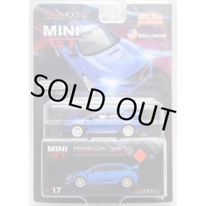 画像: 2019 TSM MODELS - MINI GT 【"MIJO EXCLUSIVE" HONDA CIVIC TYPE R "AEGEAN BLUE MODULO EDITION" (左ハンドル仕様）】 BLUE/RR （予約不可）
