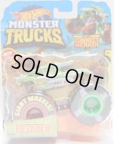 画像: 2019 HW MONSTER TRUCKS! 【INVADER】 LT.GRAY (includes CONNECT AND CRASH CAR)