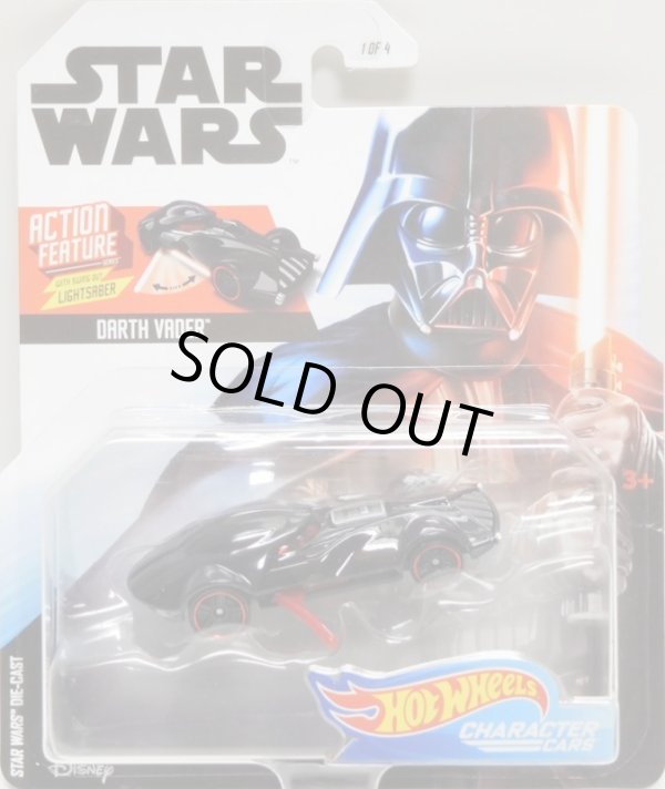 画像1: 2019 HW STAR WARS 【DARTH VADER "ACTION FEATURE"】BLACK/PR5 (ライトセーバーが動きます）(2019 WHITE CARD)(予約不可）