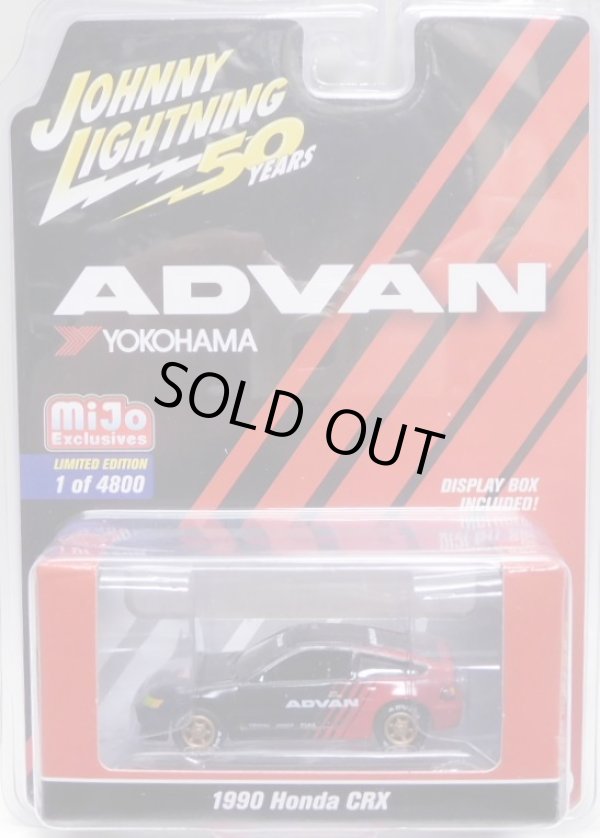 画像1: 2019 JOHNNY LIGHTNING "MIJO EXCLUSIVE" 【"ADVAN" 1990 HONDA CRX】BLACK-RED/RR(予約不可）