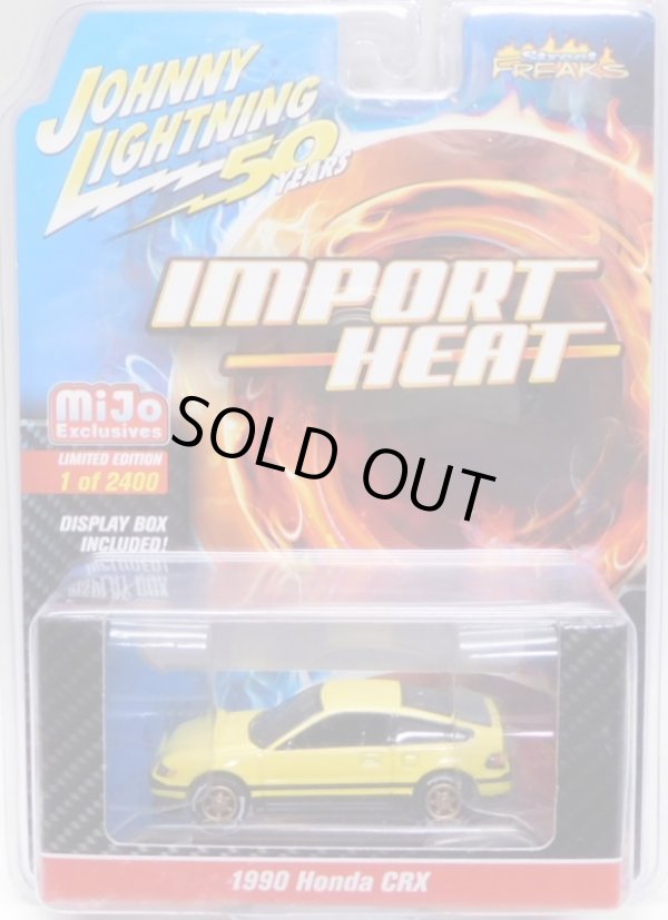 画像1: 2019 JOHNNY LIGHTNING "MIJO EXCLUSIVE" 【"IMPORT HEAT" 1990 HONDA CRX】YELLOW/RR(予約不可）