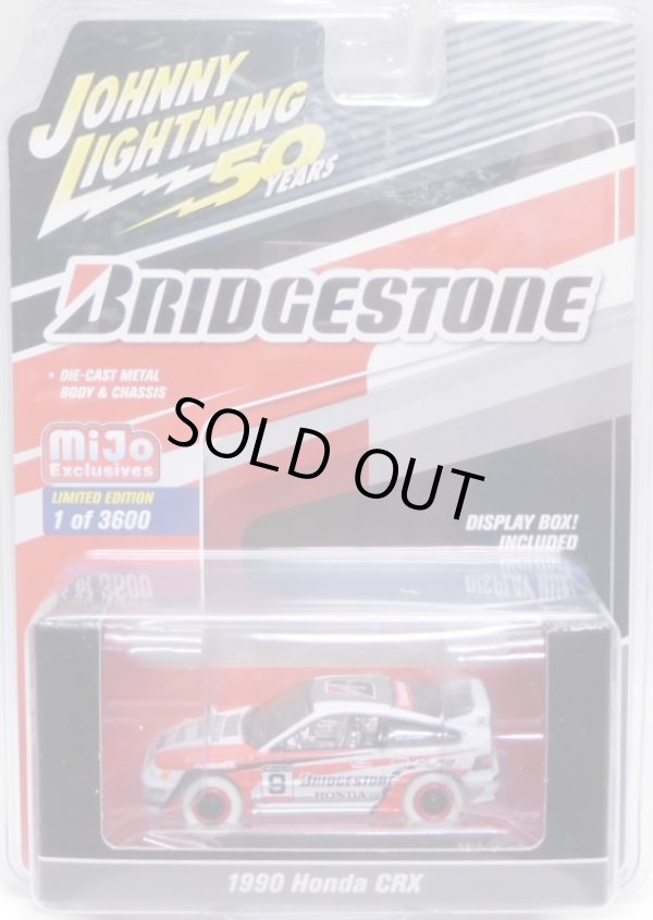 画像1: 2019 JOHNNY LIGHTNING "MIJO EXCLUSIVE" 【"BRIDGESTONE" 1990 HONDA CRX】WHITE/RR(WHITE LIGHTNING)(予約不可）