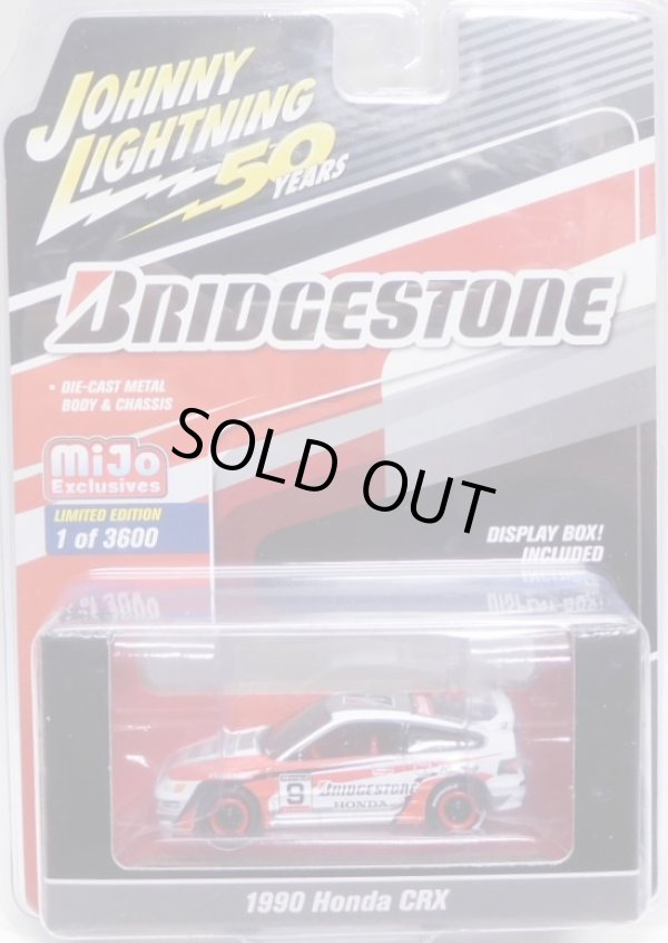 画像1: 2019 JOHNNY LIGHTNING "MIJO EXCLUSIVE" 【"BRIDGESTONE" 1990 HONDA CRX】WHITE-RED/RR(予約不可）