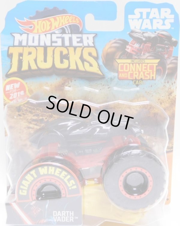 画像1: 2019 HW MONSTER TRUCKS! 【DARTH VADER】 BLACK (includes CONNECT AND CRASH CAR)