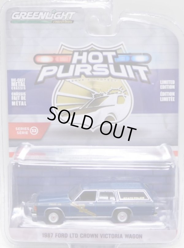 画像1: 2019 GREENLIGHT HOT PURSUIT S32 【1987 FORD LTD CROWN VICTORIA WAGON】 NAVY/RR (LOUISIANA STATE POLICE)