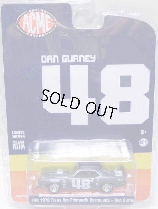 画像1: 2019 GREENLIGHT "ACME EXCLUSIVE" 【#48 1970 TRANS AM PLYMOUTH BARRACUDA - DAN GURNEY】DK.BLUE/RR