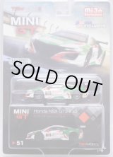 画像: 2019 TSM MODELS - MINI GT 【"MIJO EXCLUSIVE" HONDA NSX GT3 #30 "2018 24 HOURS OF SPA CASTROL" (左ハンドル仕様）】 WHITE/RR （予約不可）