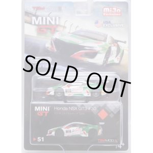 画像: 2019 TSM MODELS - MINI GT 【"MIJO EXCLUSIVE" HONDA NSX GT3 #30 "2018 24 HOURS OF SPA CASTROL" (左ハンドル仕様）】 WHITE/RR （予約不可）