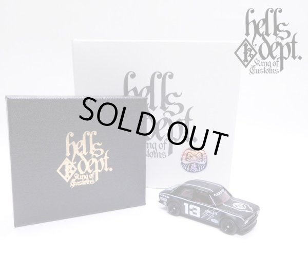 画像1: HELLS DEPT 2019 【"HELLS DEPT 9th ANNIVERSARY MODEL Vol.3" DATSUN 510 (カスタム完成品)(20台限定）】FLAT BLACK/RR（送料サービス適用外）