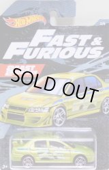 画像: 2019 WALMART EXCLUSIVE HW FAST & FURIOUS （ワイルドスピード）【MITSUBISHI LANCER EVOLUTION】LIME/PR5(予約不可）