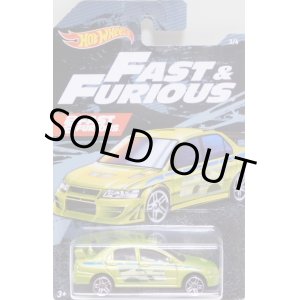 画像: 2019 WALMART EXCLUSIVE HW FAST & FURIOUS （ワイルドスピード）【MITSUBISHI LANCER EVOLUTION】LIME/PR5(予約不可）