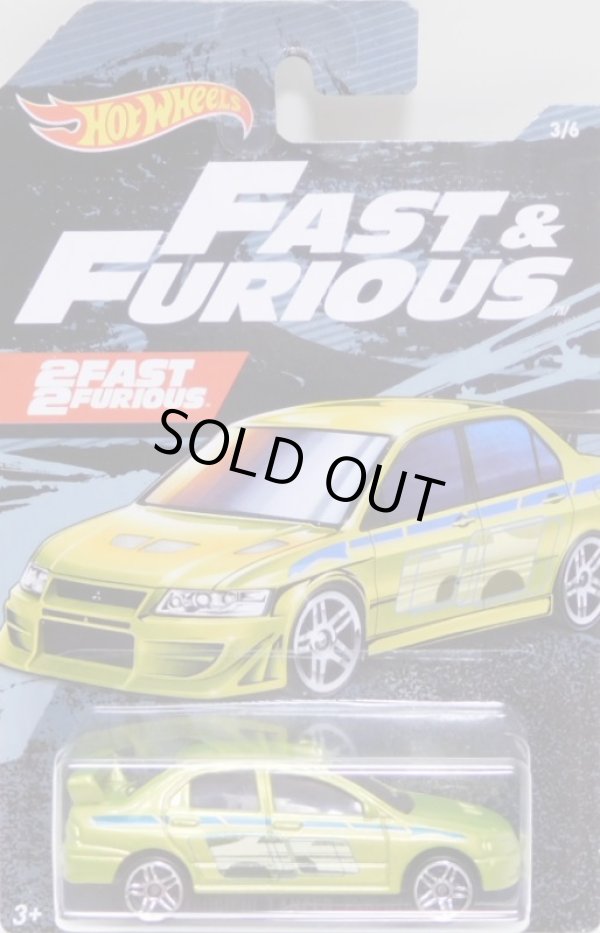 画像1: 2019 WALMART EXCLUSIVE HW FAST & FURIOUS （ワイルドスピード）【MITSUBISHI LANCER EVOLUTION】LIME/PR5(予約不可）