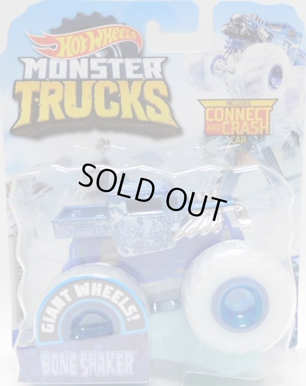 画像1: 2020 HW MONSTER TRUCKS! "BLIZZARD BASHERS"【BONE SHAKER】 BLUE (includes CONNECT and CRASH)