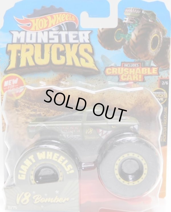 画像1: 2020 HW MONSTER TRUCKS! 【V8 BOMBER】 FLAT OLIVE (includes CRUSHABLE CAR)